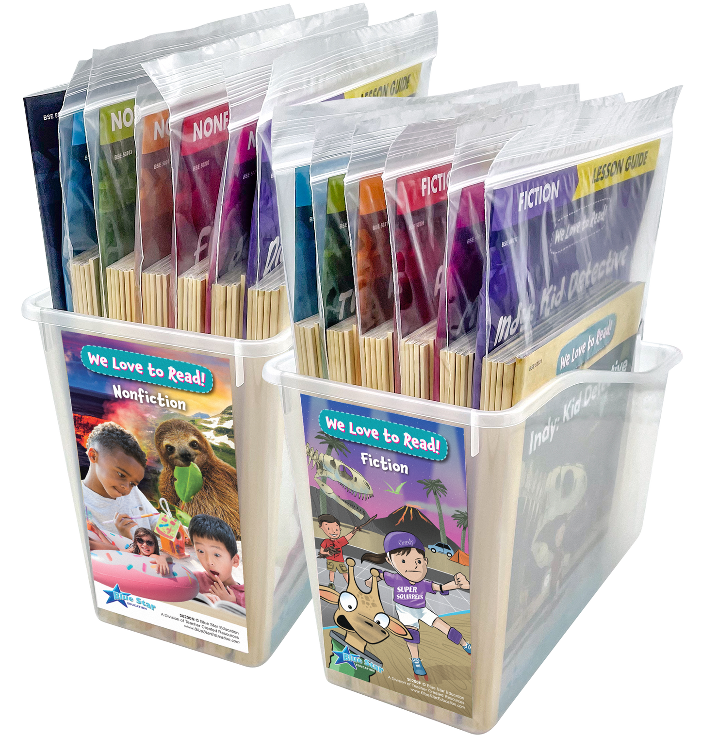 We Love to Read! Fiction & Nonfiction Paired Readers Complete Kit for Grades 1-2