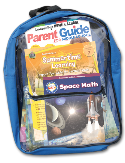 Summertime Learning: Preparing For Seventh Grade Backpack