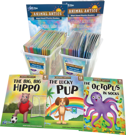 Animal Antics Short Vowel Phonics Kit A