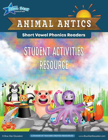 Animal Antics Short Vowel Phonics Kit A