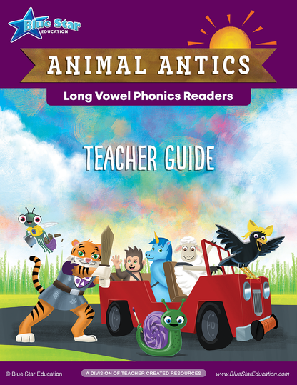 Animal Antics Long Vowel Phonics Kit B