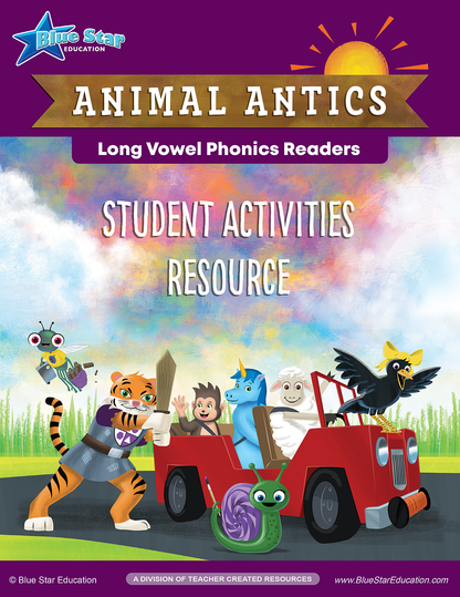 Animal Antics Long Vowel Phonics Kit B