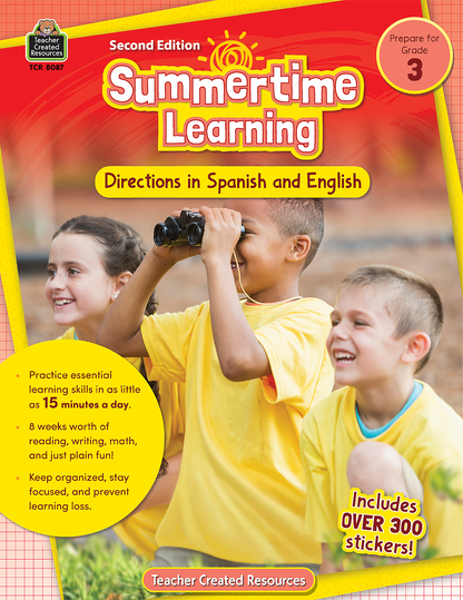 Summertime Learning Grade 3 - Spanish Directions