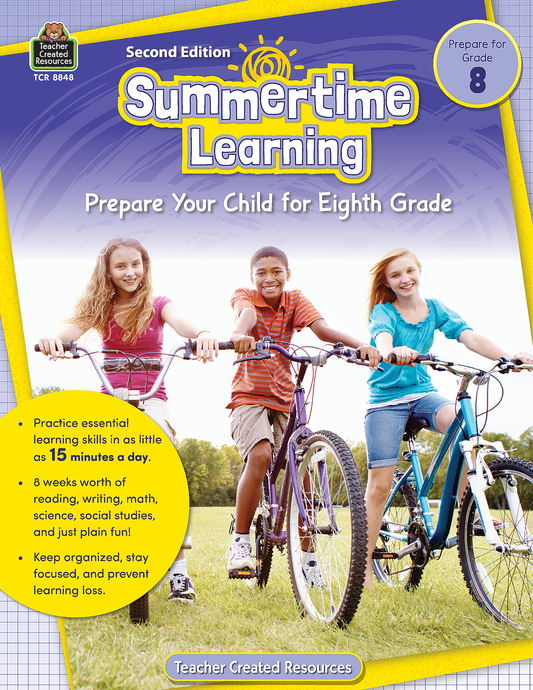 Summertime Learning Grade 8