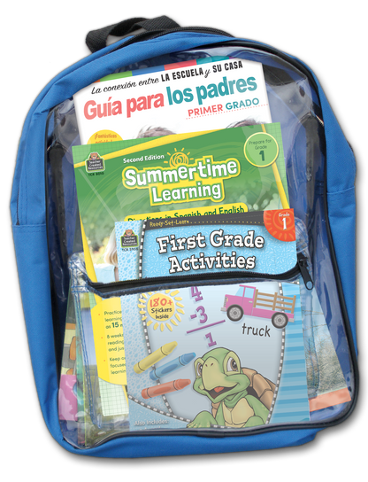 Summertime Learning: Preparing For First Grade Spanish Backpack