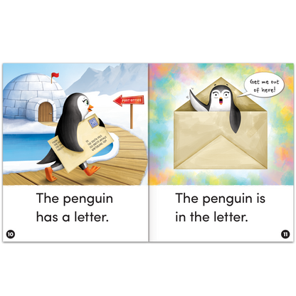 Animal Antics: The Peppy Penguin - Short Vowel e Reader - 6 Pack