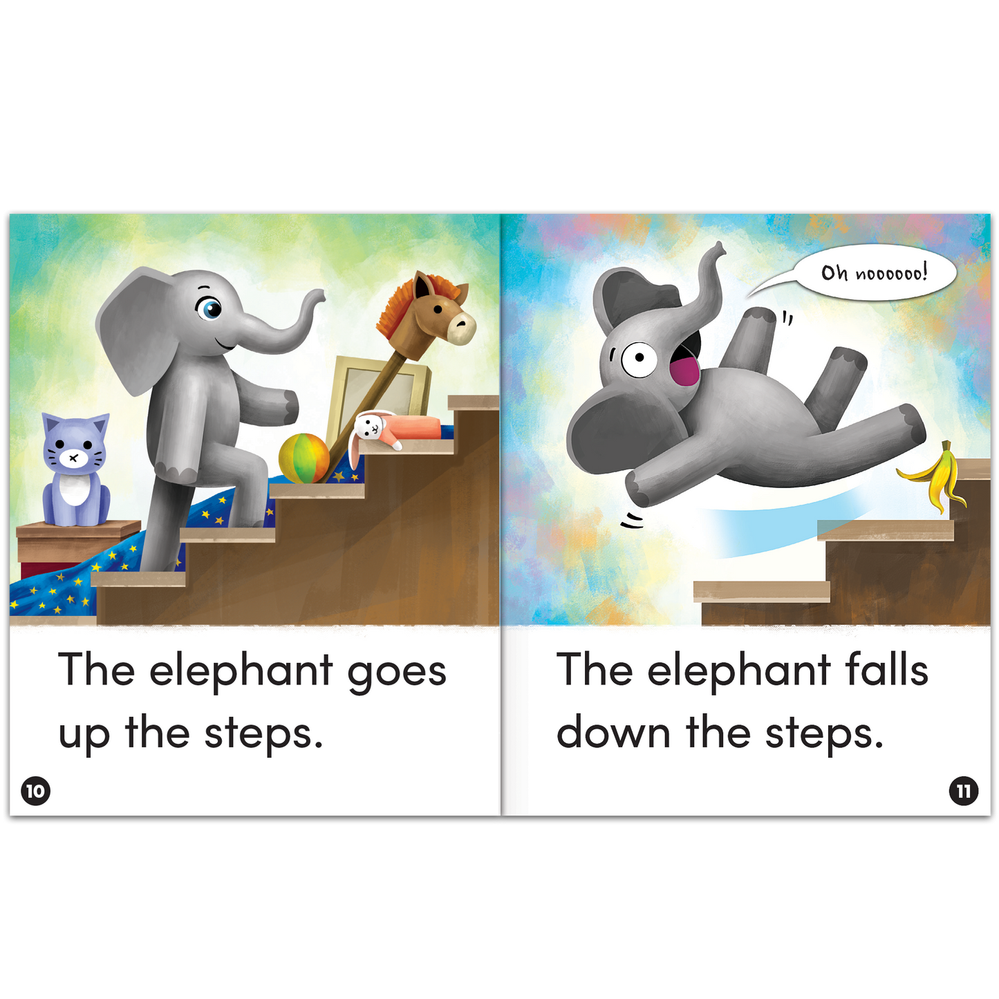 Animal Antics: The Messy Elephant - Short Vowel e Reader - 6 Pack