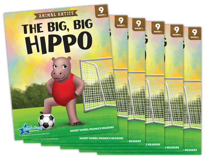 Animal Antics: The Big, Big Hippo - Short Vowel i Reader - 6 Pack