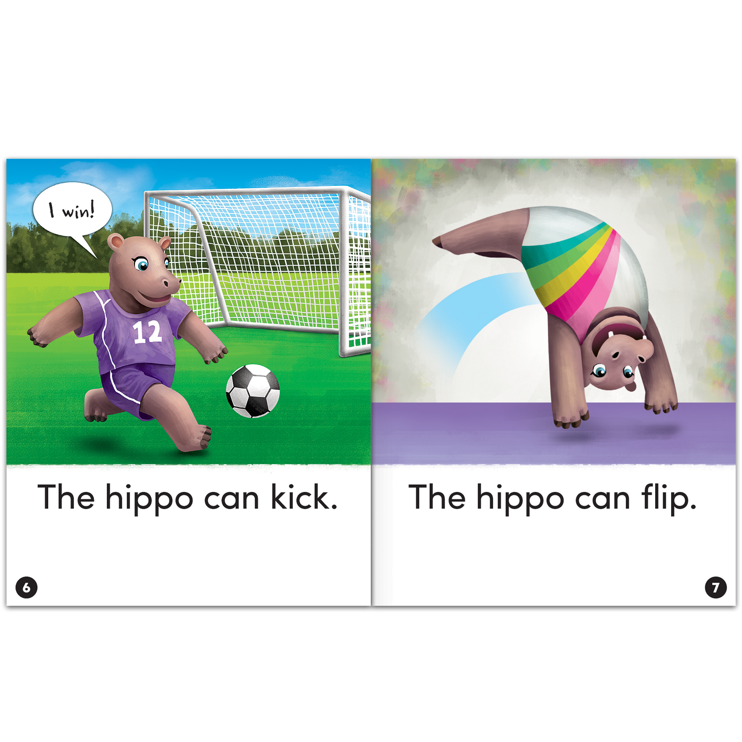 Animal Antics: The Big, Big Hippo - Short Vowel i Reader - 6 Pack