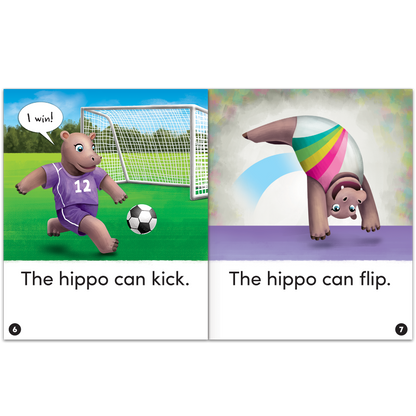 Animal Antics: The Big, Big Hippo - Short Vowel i Reader - 6 Pack