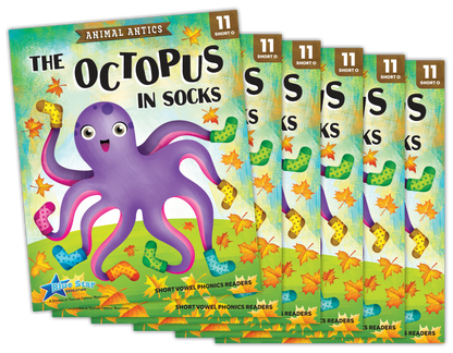 Animal Antics: The Octopus in Socks - Short Vowel o Reader - 6 Pack