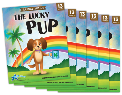 Animal Antics: The Lucky Pup - Short Vowel u Reader - 6 Pack