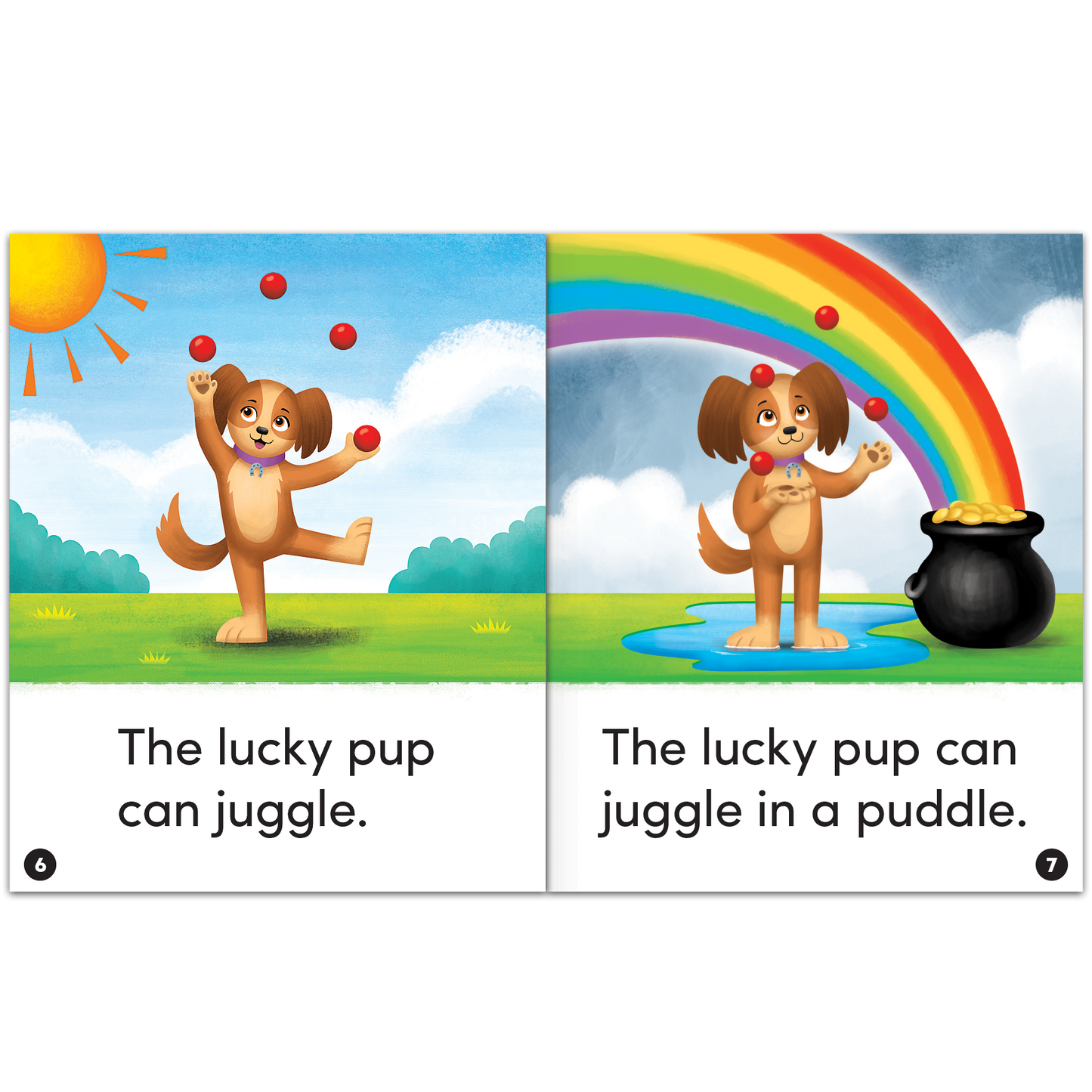 Animal Antics: The Lucky Pup - Short Vowel u Reader - 6 Pack