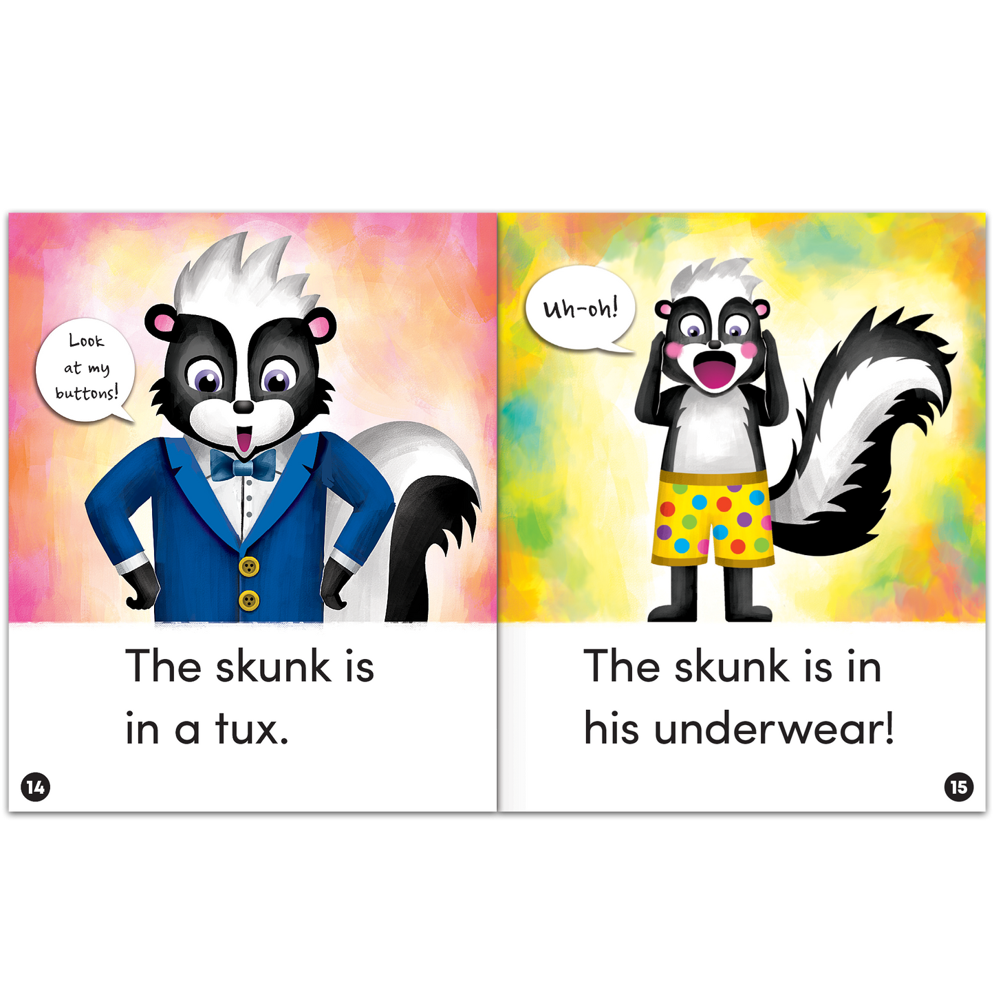 Animal Antics: Fun with a Skunk - Short Vowel u Reader - 6 Pack