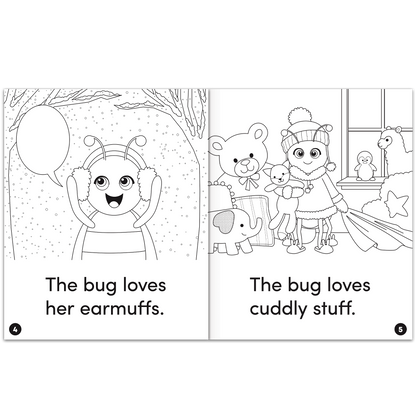 Animal Antics: The Cuddly Bug - Short u Vowel Reader (B/W version) - 6 Pack