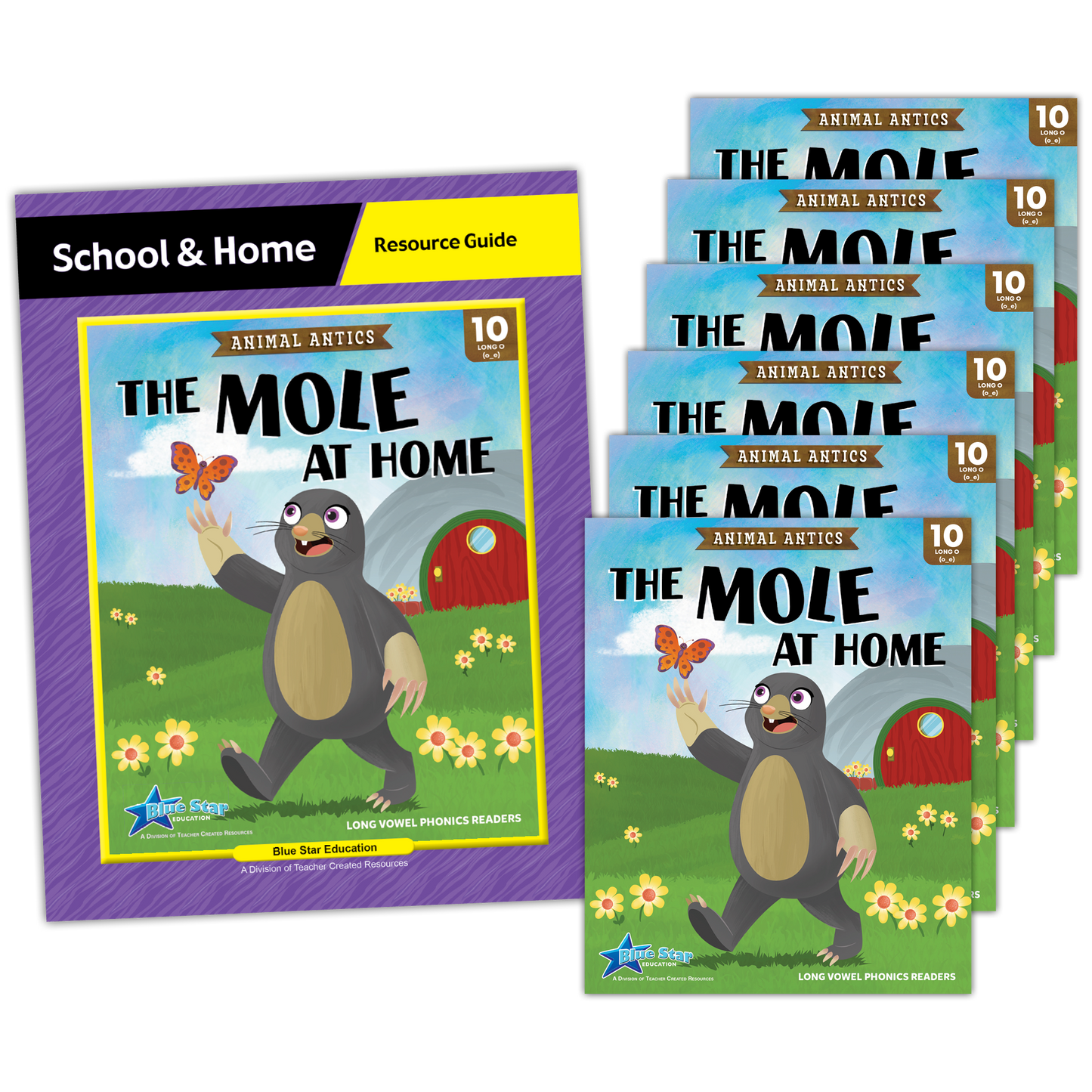 Animal Antics: The Mole at Home - Long o Vowel Book Room