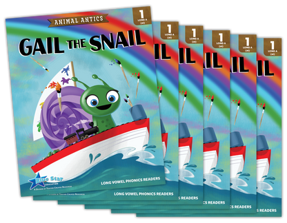 Animal Antics: Gail the Snail - Long a Vowel Reader - 6 Pack