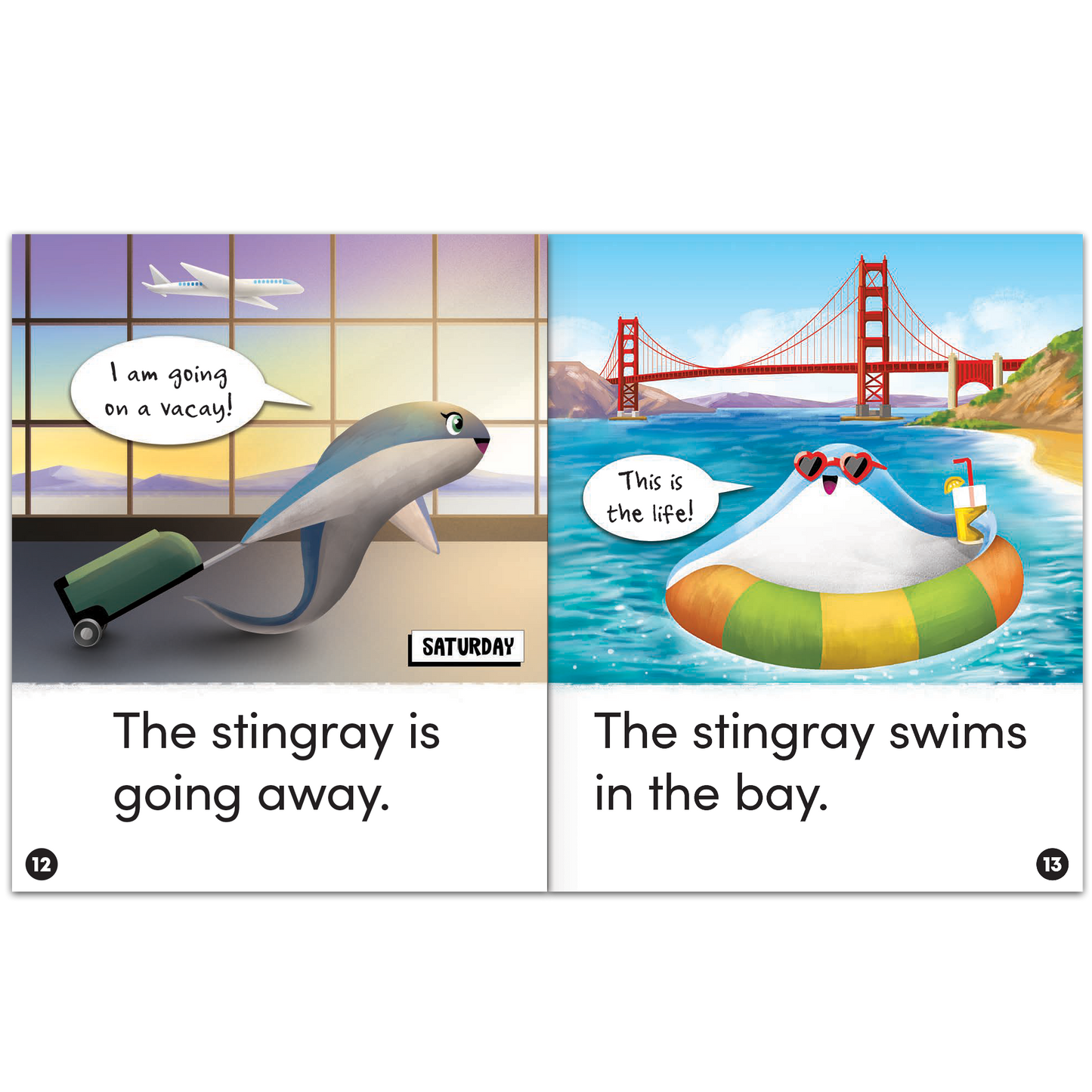 Animal Antics: Seven Days with a Stingray - Long a Vowel Reader - 6 Pack