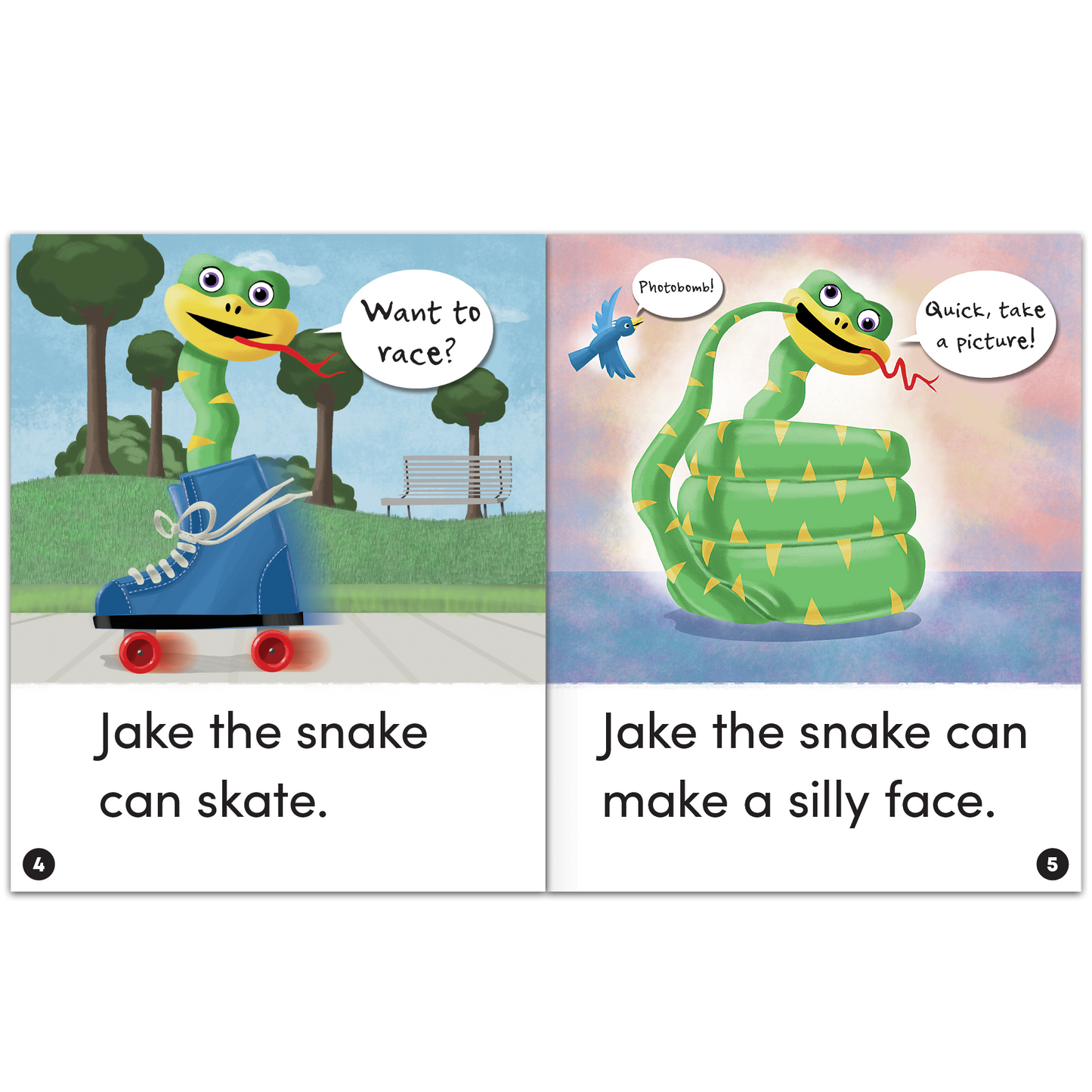 Animal Antics: Jake the Snake - Long a Vowel Book Room