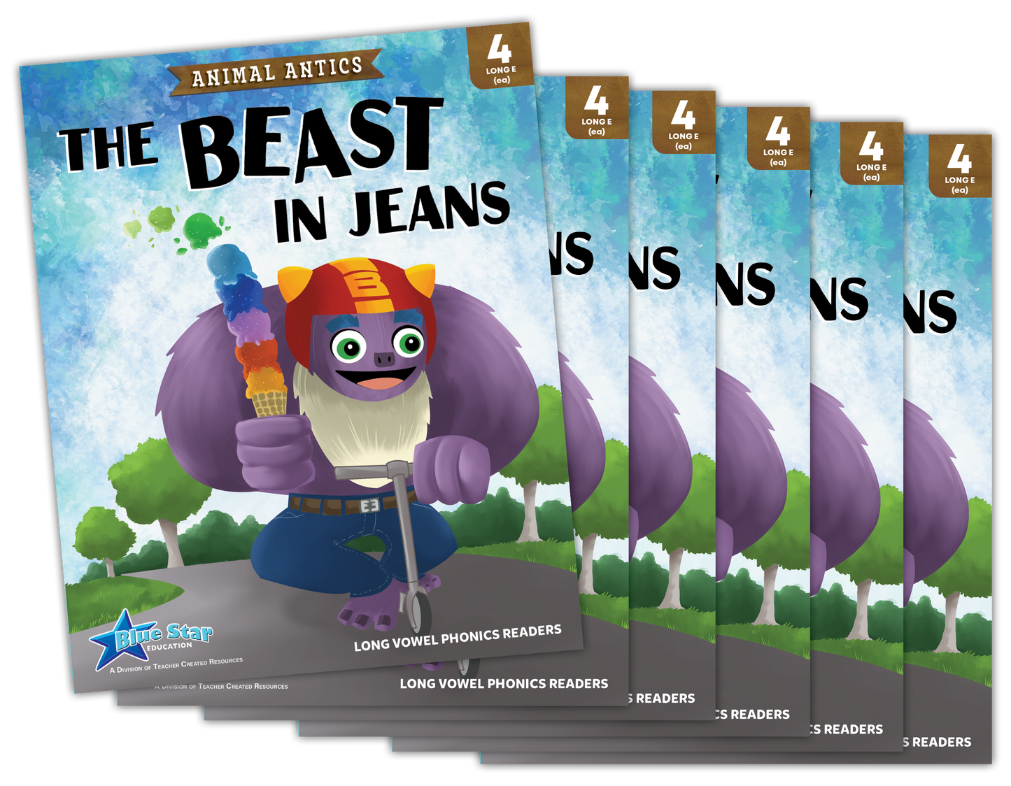 Animal Antics: The Beast in Jeans - Long e Vowel Reader - 6 Pack