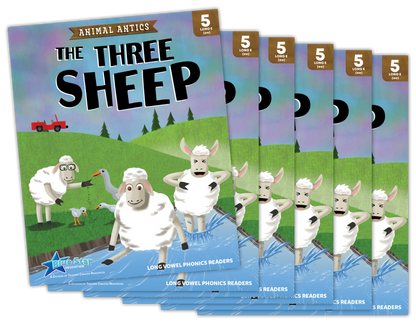 Animal Antics: The Three Sheep - Long e Vowel Reader - 6 Pack