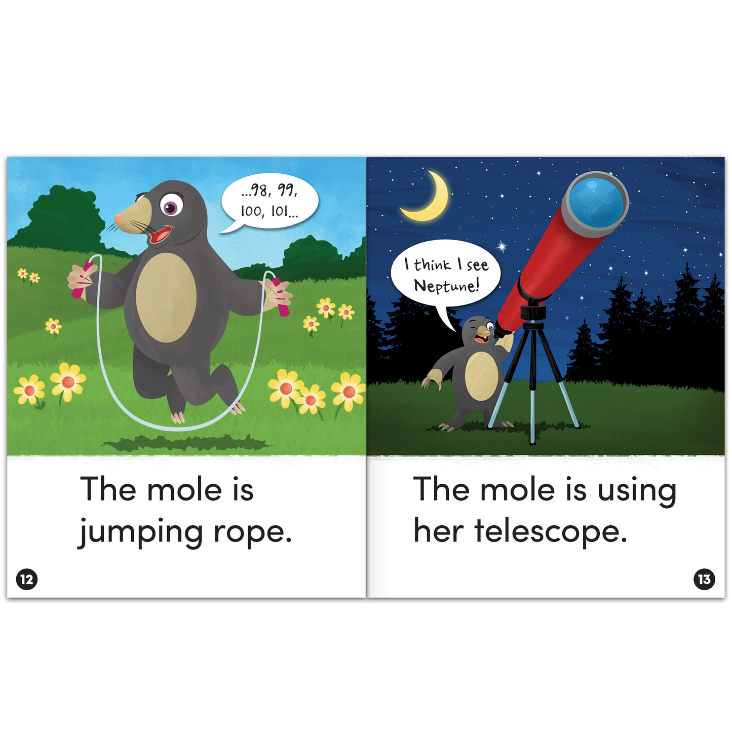 Animal Antics: The Mole at Home - Long o Vowel Book Room