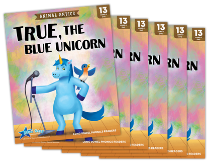 Animal Antics: True, the Blue Unicorn - Long u Vowel Reader - 6 Pack