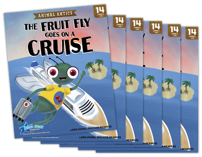 Animal Antics: The Fruit Fly Goes on a Cruise - Long u Vowel Reader - 6 Pack