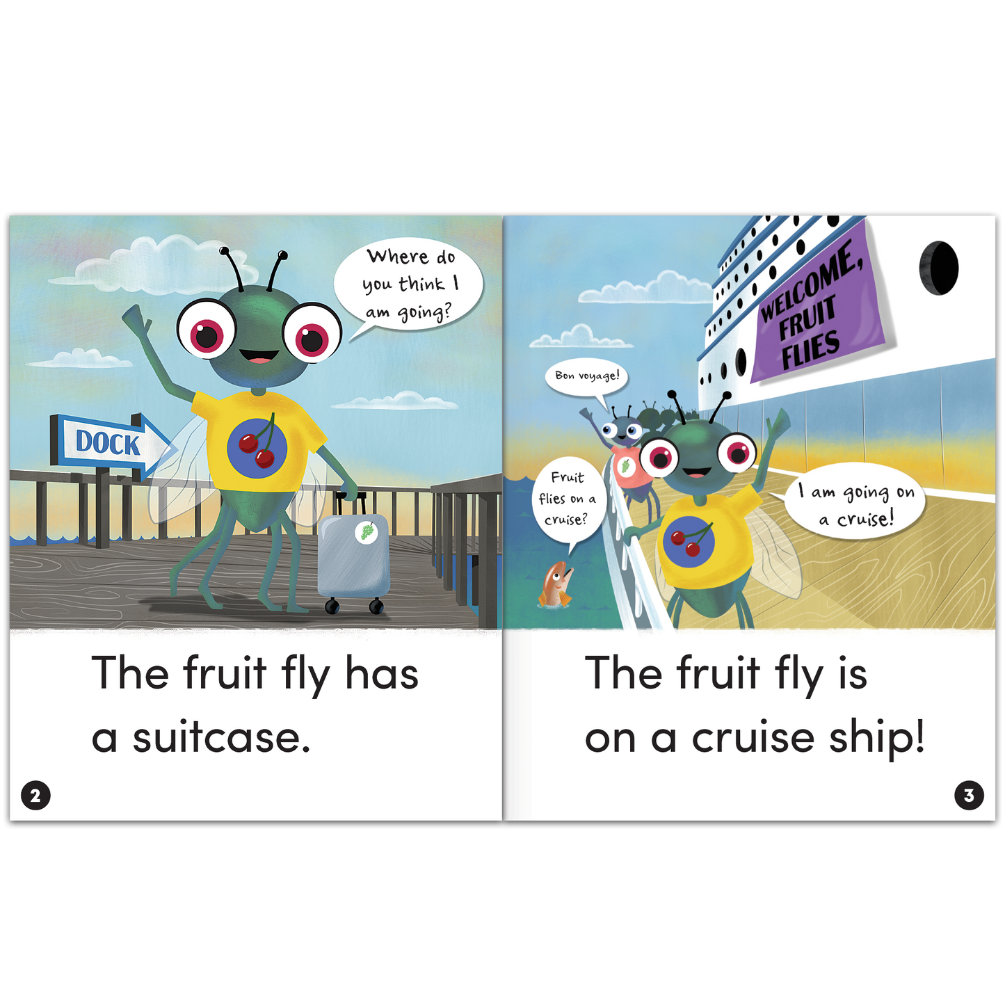 Animal Antics: The Fruit Fly Goes on a Cruise - Long u Vowel Reader - 6 Pack