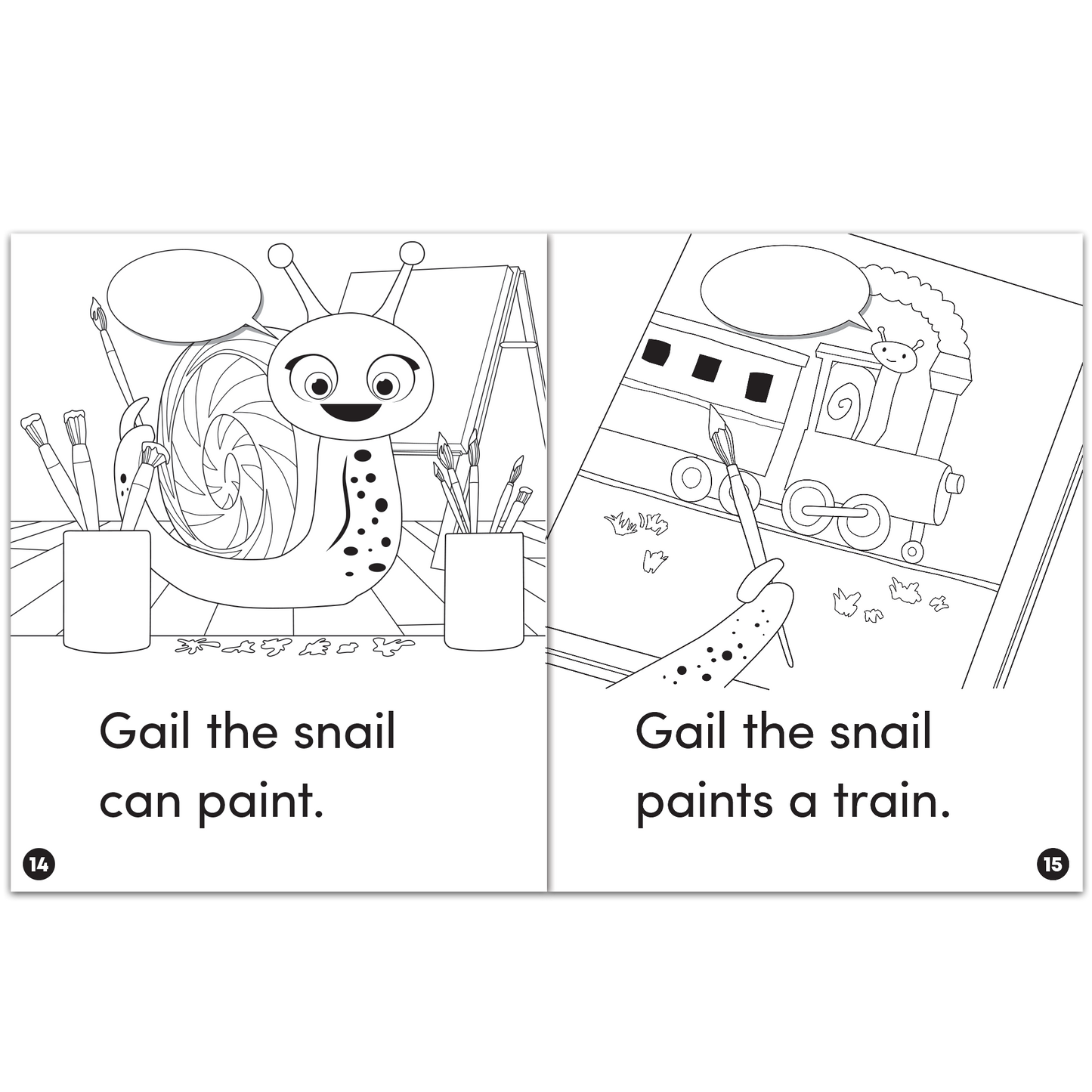 Animal Antics: Gail the Snail - Long a Vowel Reader (B/W version) - 6 pack